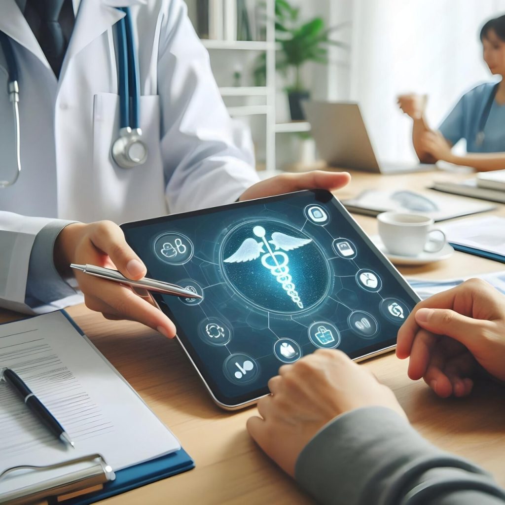family physician consulting with patient in Chicago 60643